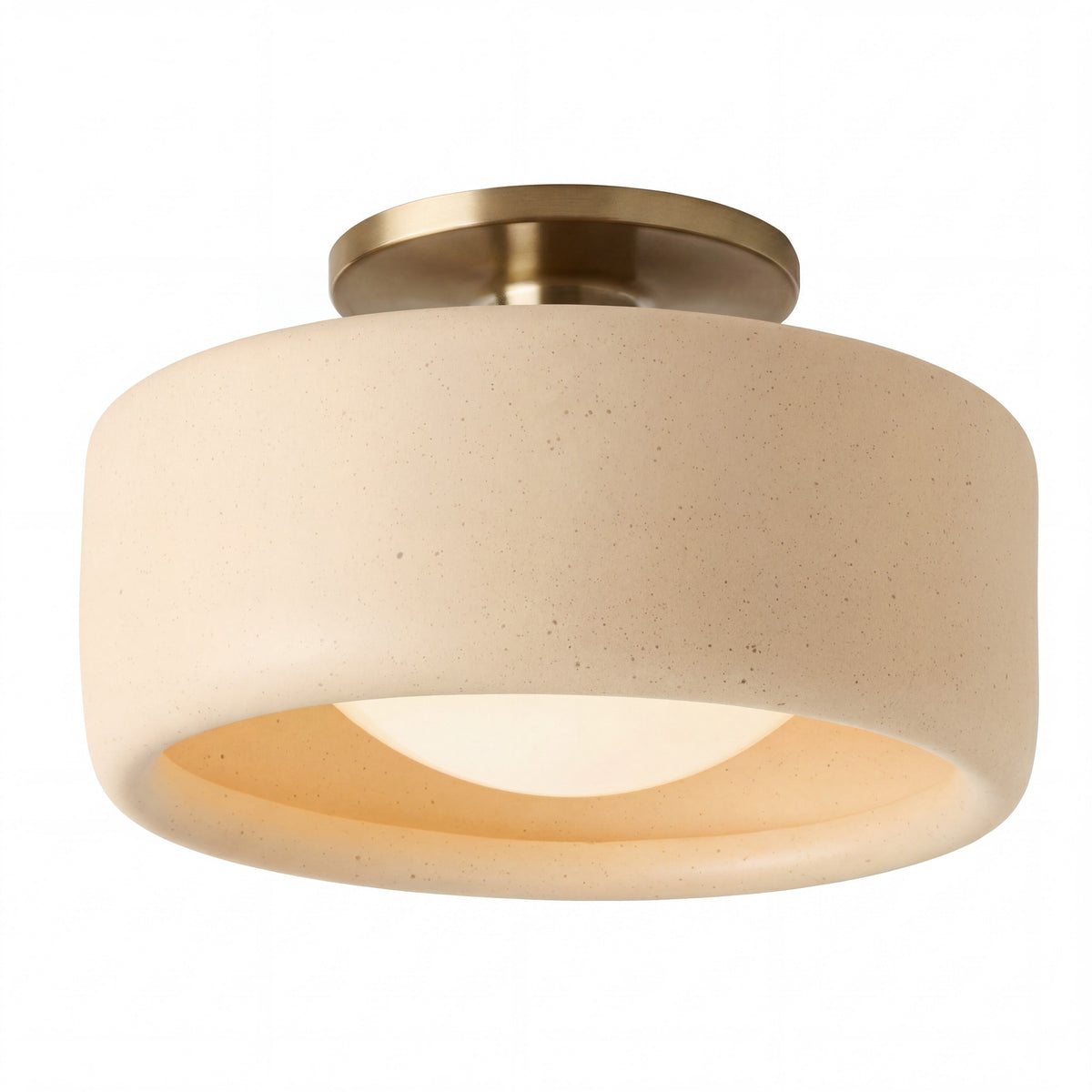 Modern Porcelain Semi Flush Mount Ceiling Light