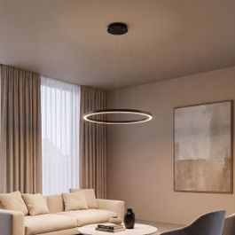 Black Pendant Light 80 cm Incl. LED 3-Step Dimmable - Girello