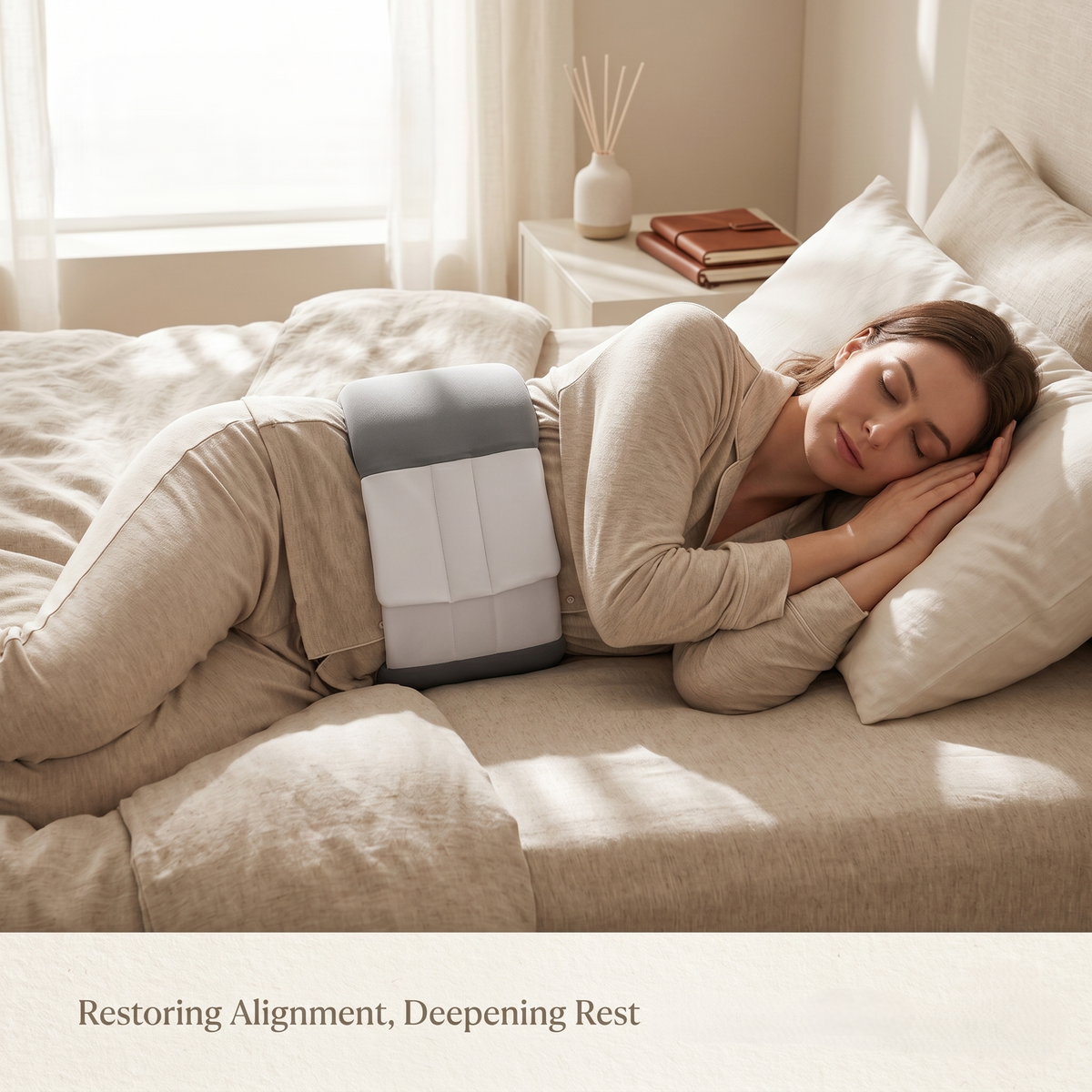 Lumbar Support Cushion - Adjustable Sleep Pillow
