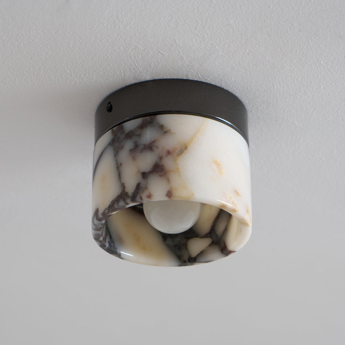 Marble Ceiling Light - Round Minimalist Flush Mount