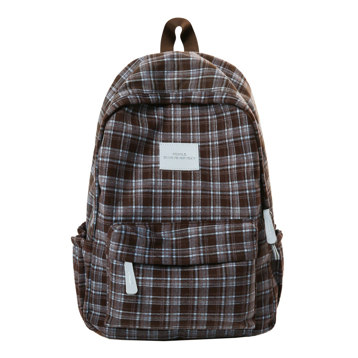 Checked Patterned Casual School Backpack Bowlift