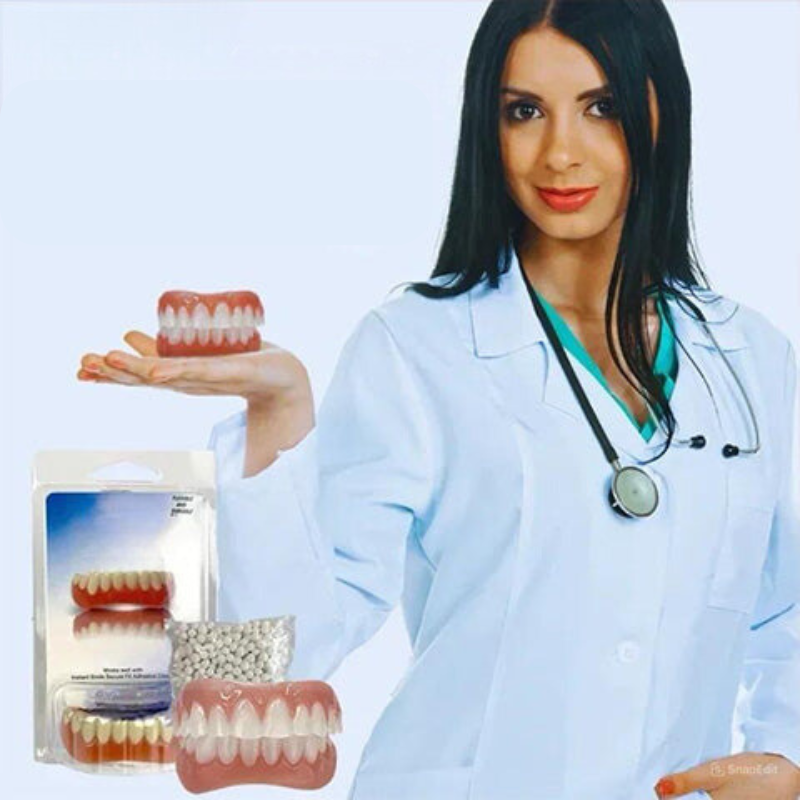 Dentures Adjustment Kit Silicone Comfortable Fit Natural Smile 5 Age Variants for Women and Men | Sansoti