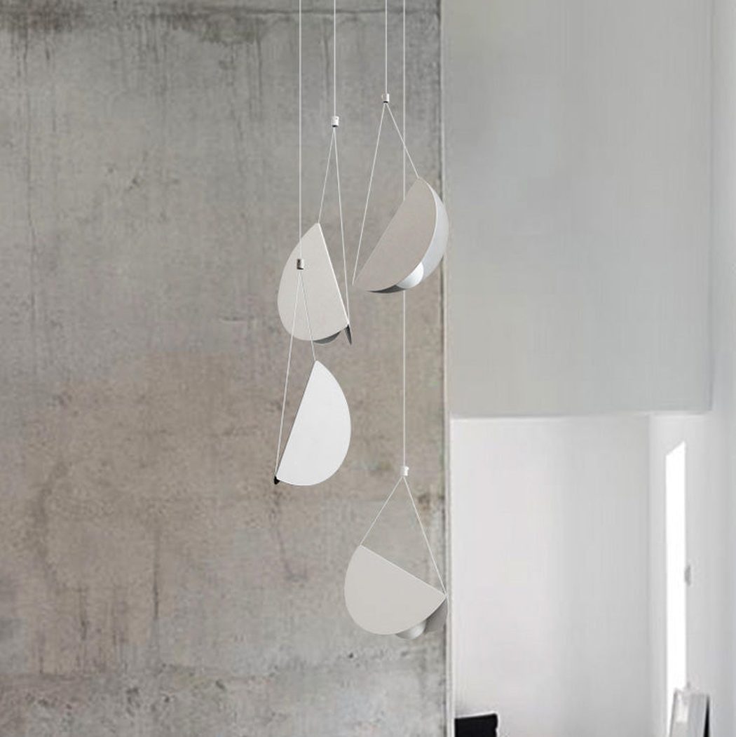 White Glider Minimalist Line Pendant Light
