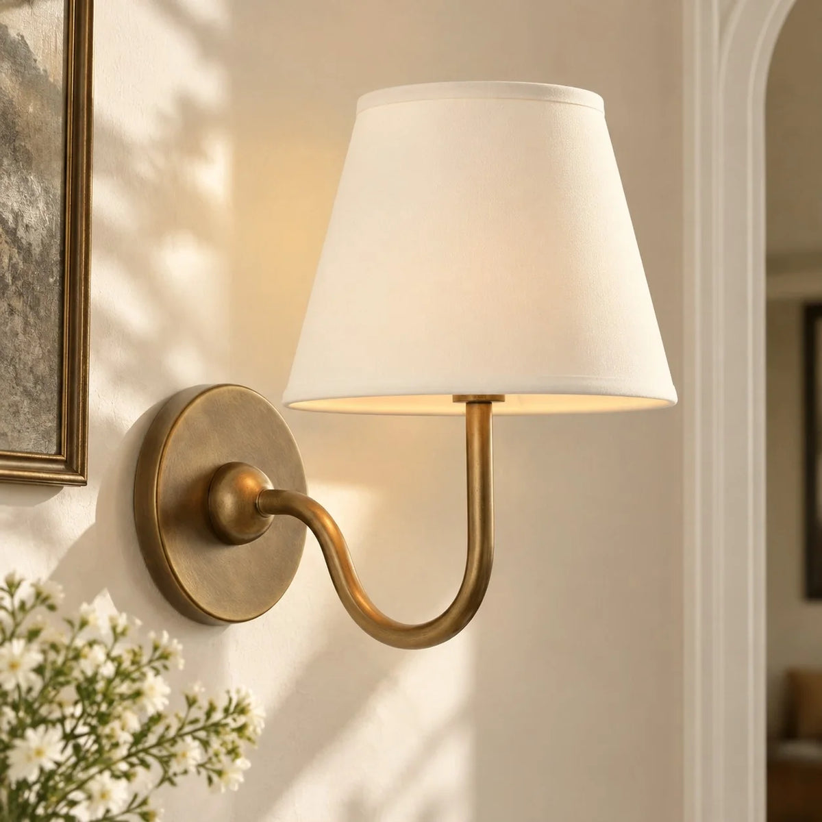 Tansy Classic Traditional Pleated Shade Wall Sconce