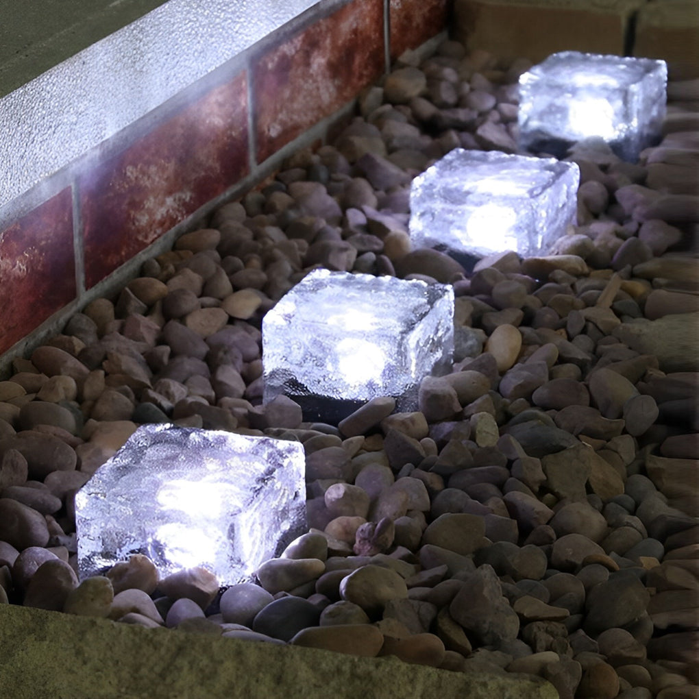 Solar Step Light - Outdoor Ice Cube Deck Light