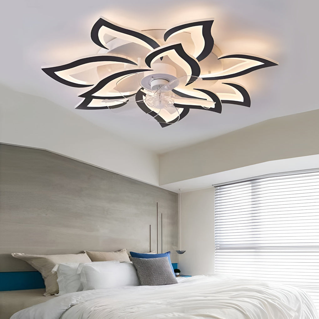 Decorative Ceiling Fan with Light - Nordic LED