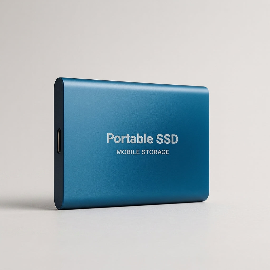 Portable SSD USB-C 3.1 1TB 2TB 4TB Fast Compact Black Blue Red | Sansoti