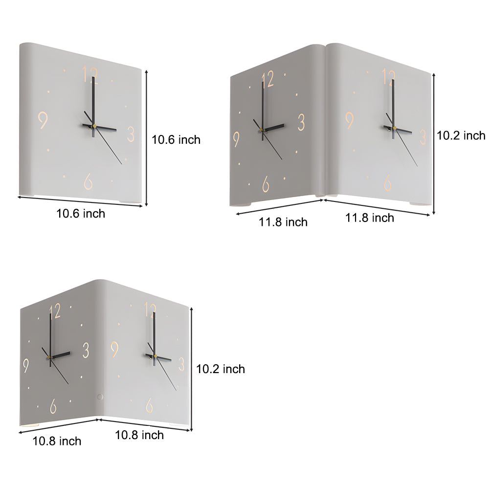 Wall Clock Lamp - Modern Square Backlit Light