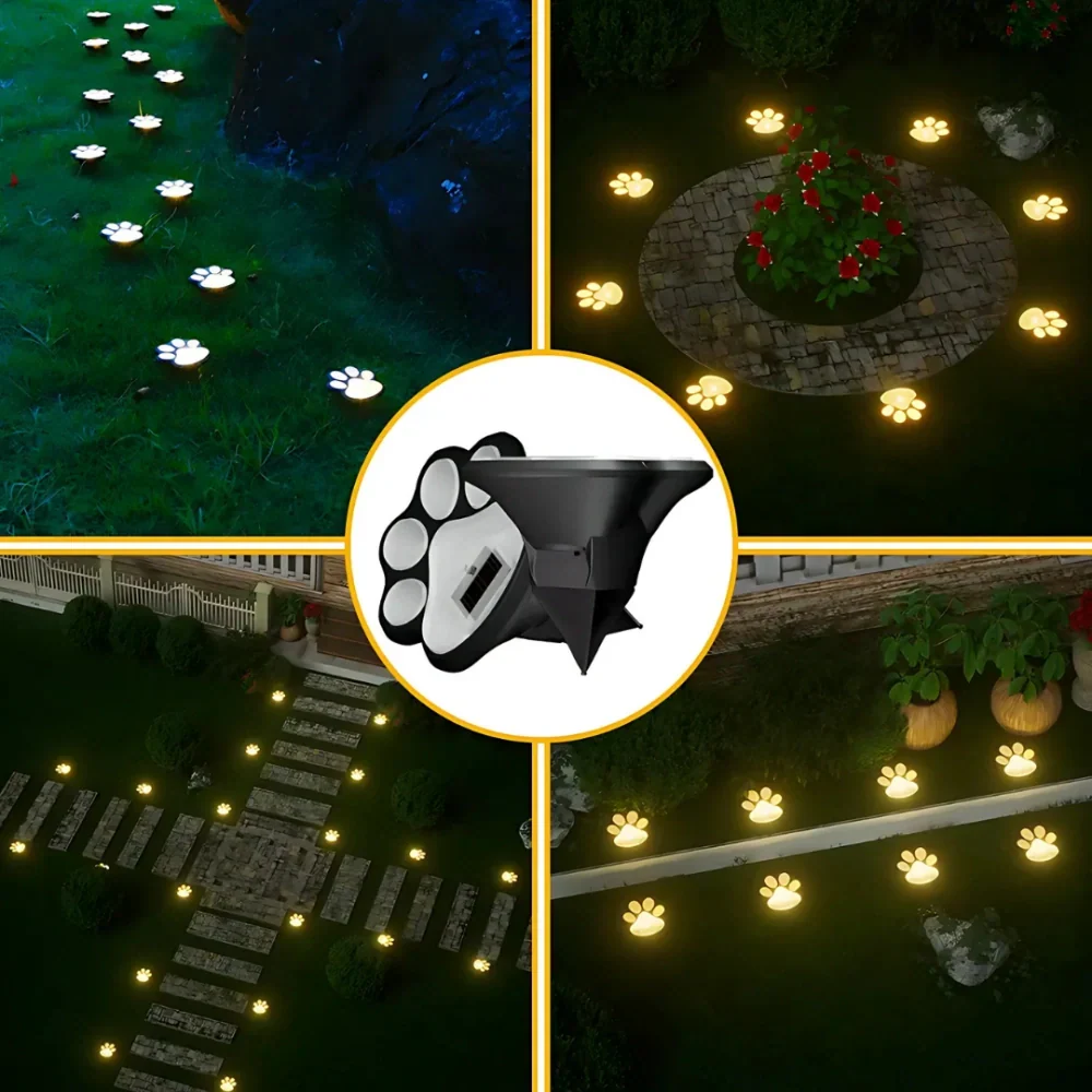 Warm furry waterproof solar garden lamp