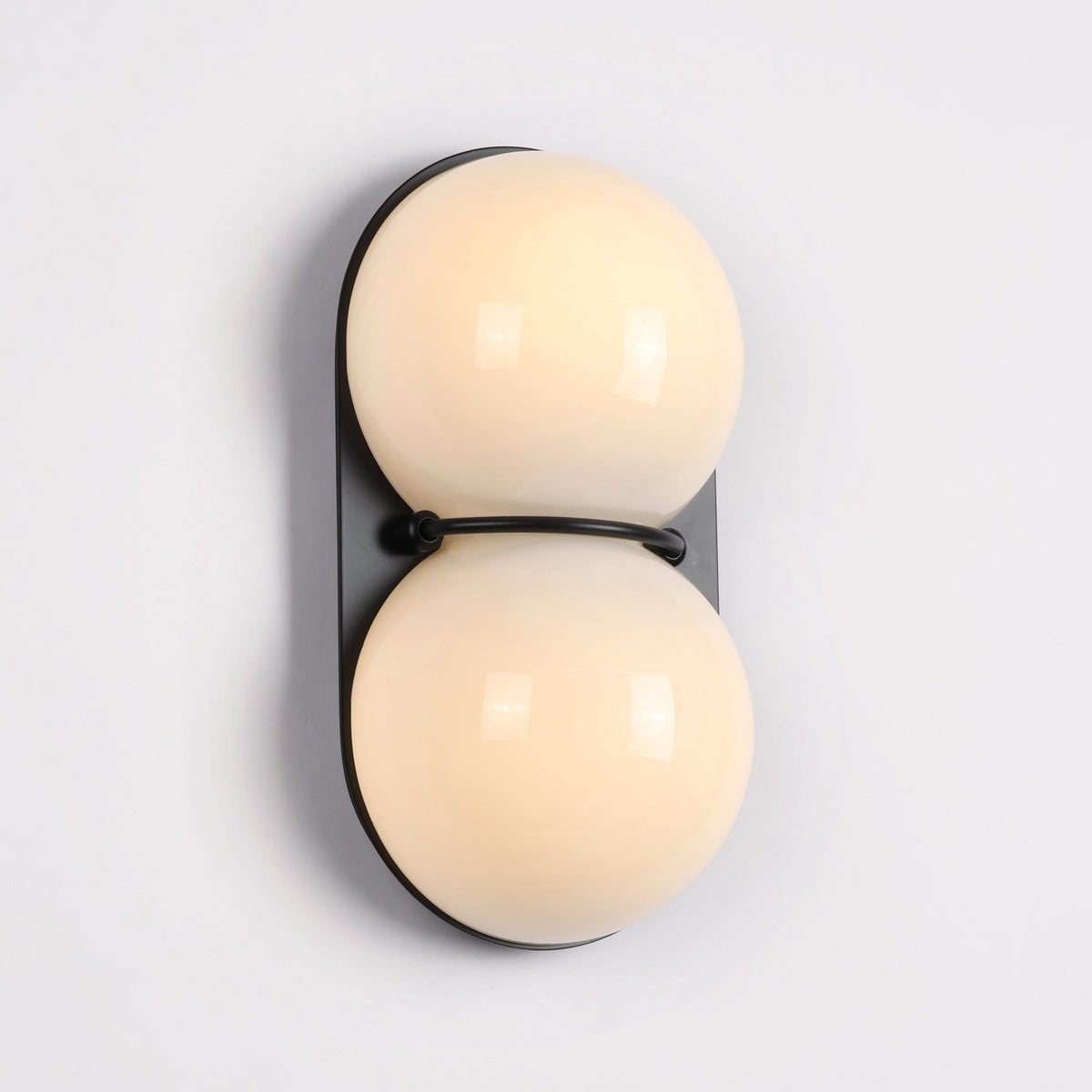 Capella Mid Century Modern Duo Sphere Wall Light Sconce