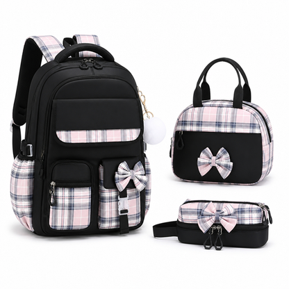 Large-Capacity Laptop & Tablet Backpack Set (3-Piece)