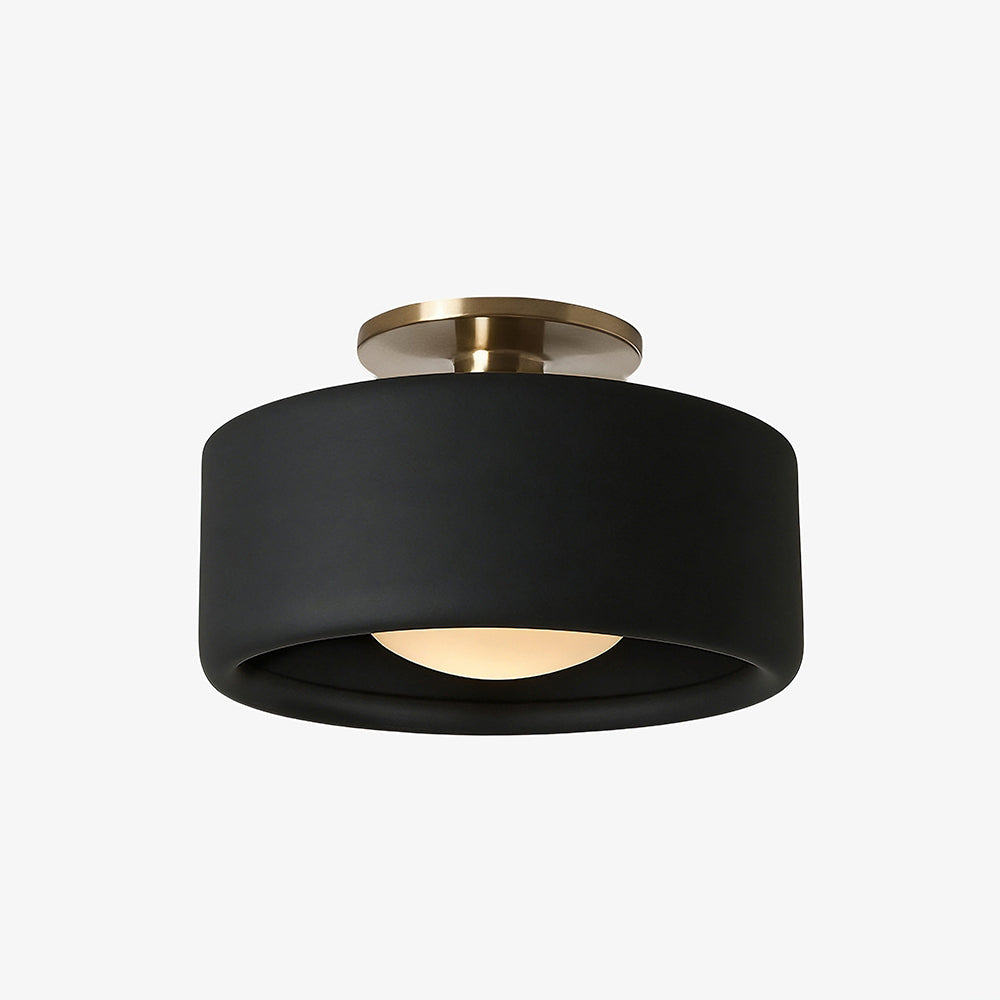 Modern Porcelain Semi Flush Mount Ceiling Light