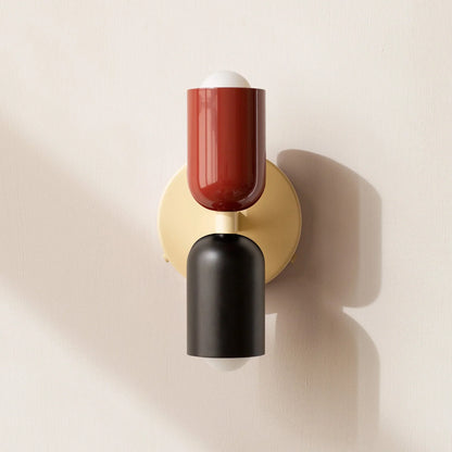 Up Down Wall Light – Scandinavian Two-Way LED Sconce, 16 Colour Combinations