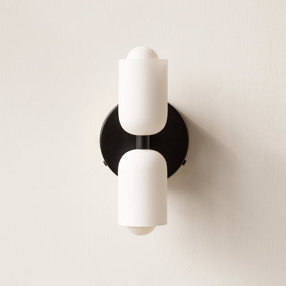 Modern Creamy Double Heads Wall Sconce