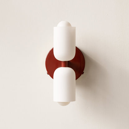 Modern Creamy Double Heads Wall Sconce
