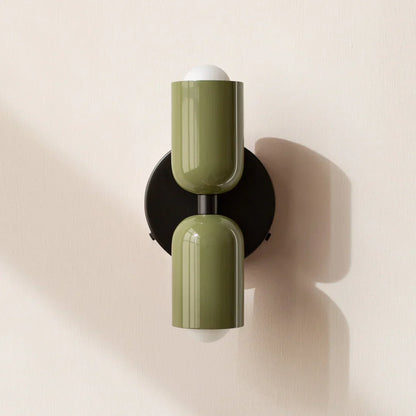 Up Down Wall Light – Scandinavian Two-Way LED Sconce, 16 Colour Combinations