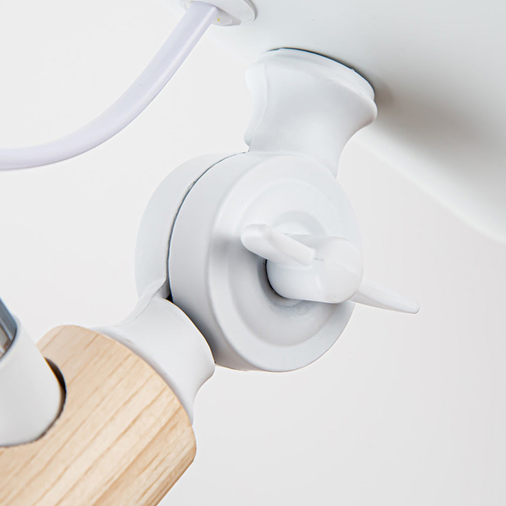Minimalist Scandinavian-style bedroom night lamp with LED lighting