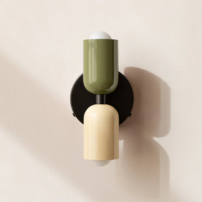 Up Down Wall Light – Scandinavian Two-Way LED Sconce, 16 Colour Combinations
