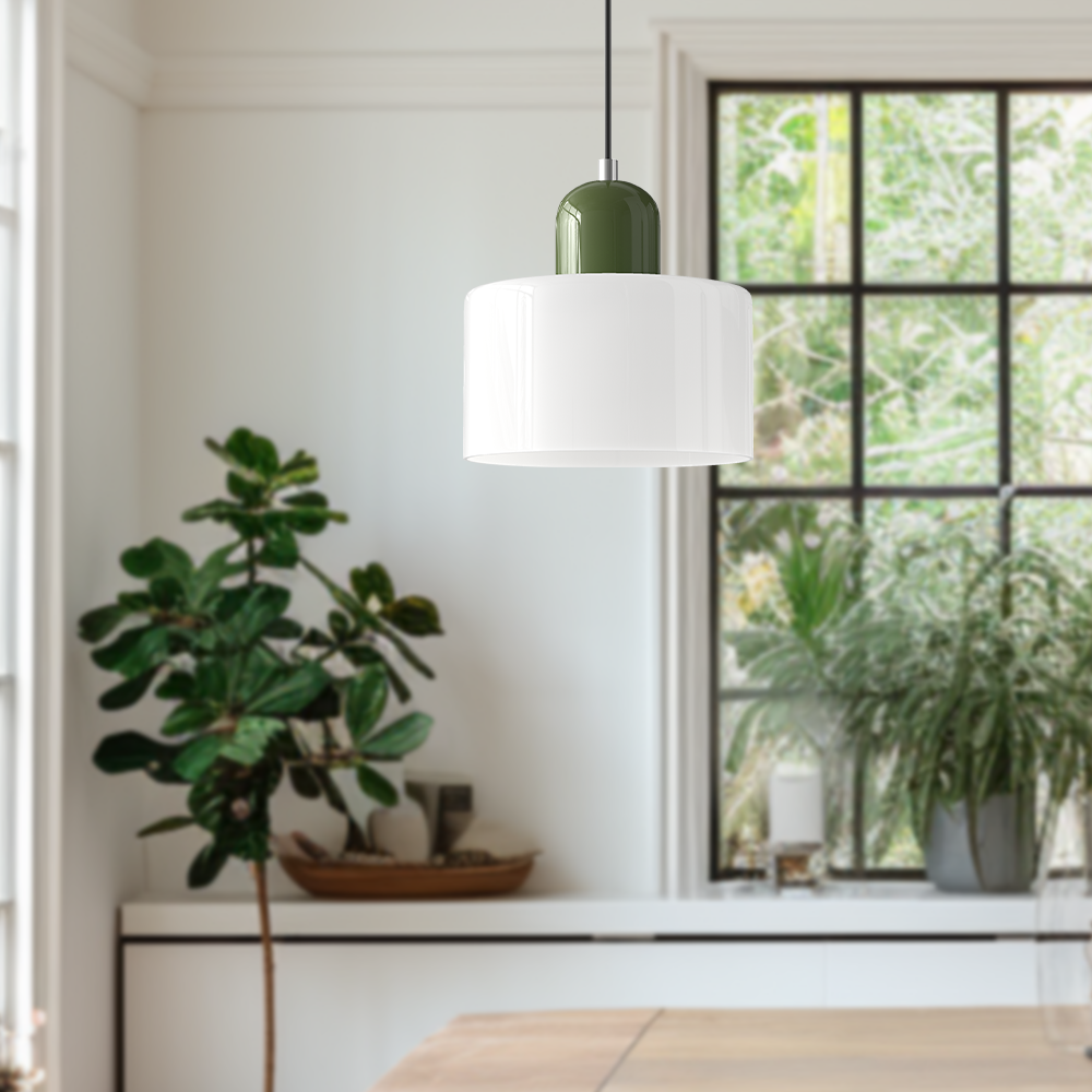 Elongated Halo Pendant Lamp with Sleek Modern Design
