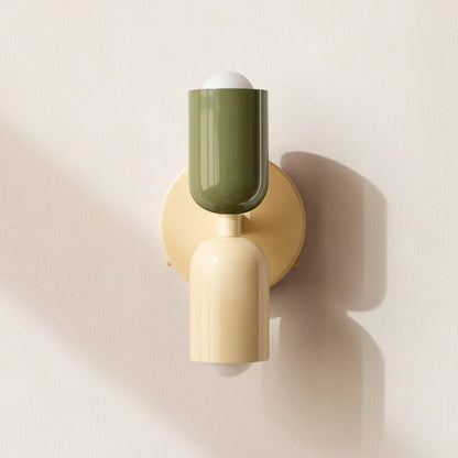 Up Down Wall Light – Scandinavian Two-Way LED Sconce, 16 Colour Combinations