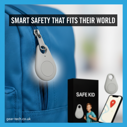 Children’s Waterproof GPS Tracker with Real-Time Location & SOS Alarm | Small, Light, Carrying Case and Security Features | Sansoti