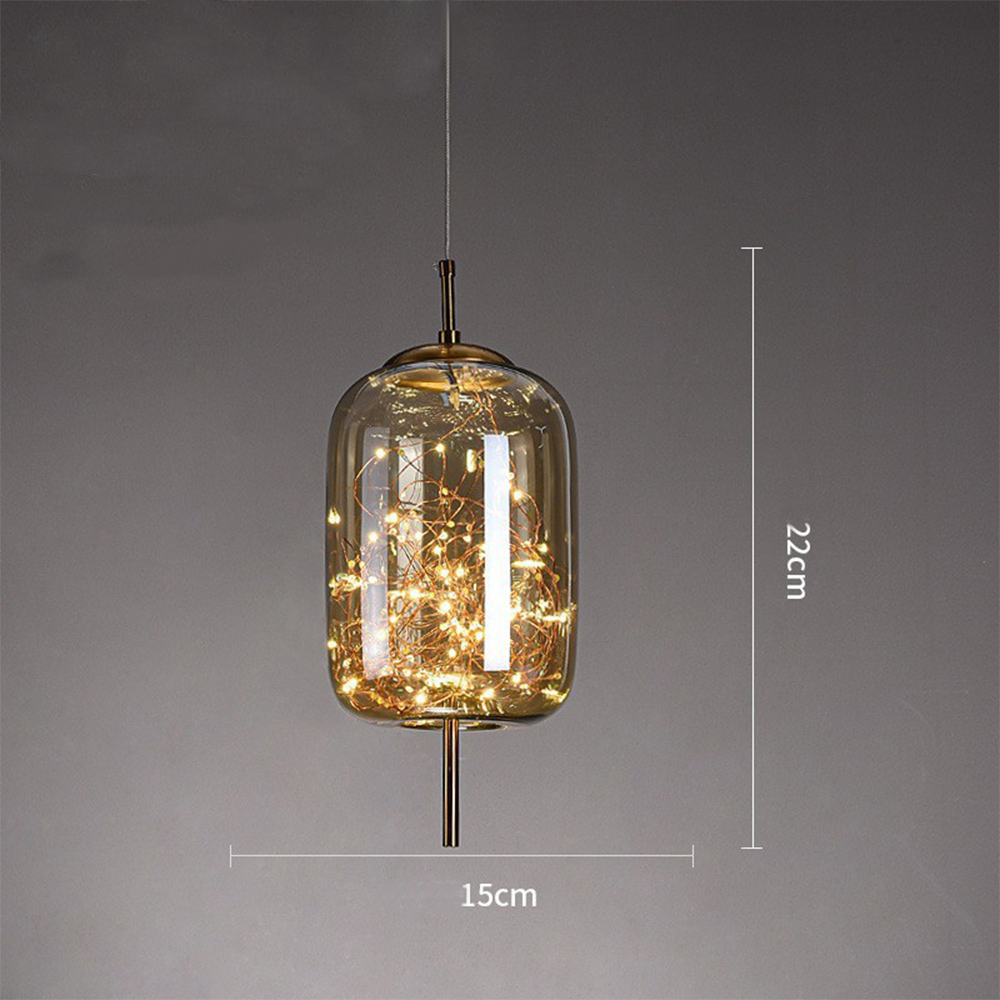 Modern Glass LED Ceiling Lamp – Perfect for Home Spaces