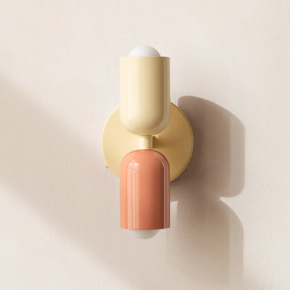 Up Down Wall Light – Scandinavian Two-Way LED Sconce, 16 Colour Combinations