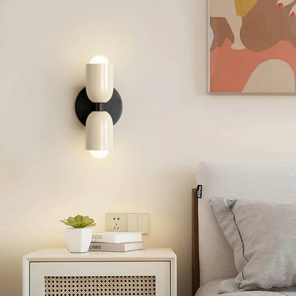 Up Down Wall Light – Scandinavian Two-Way LED Sconce, 16 Colour Combinations