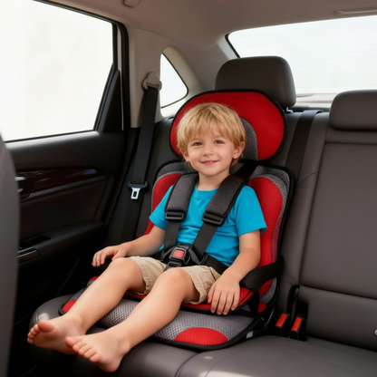 Child Car Booster Seat - Portable Foldable Seat