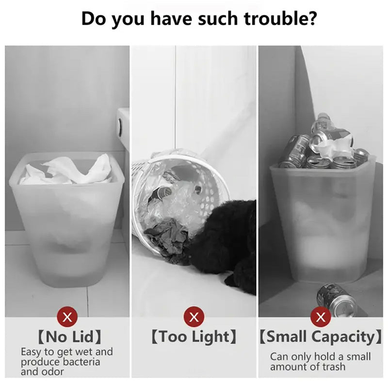 15L Trash Can - Modern Odour Sealing Waste Bin