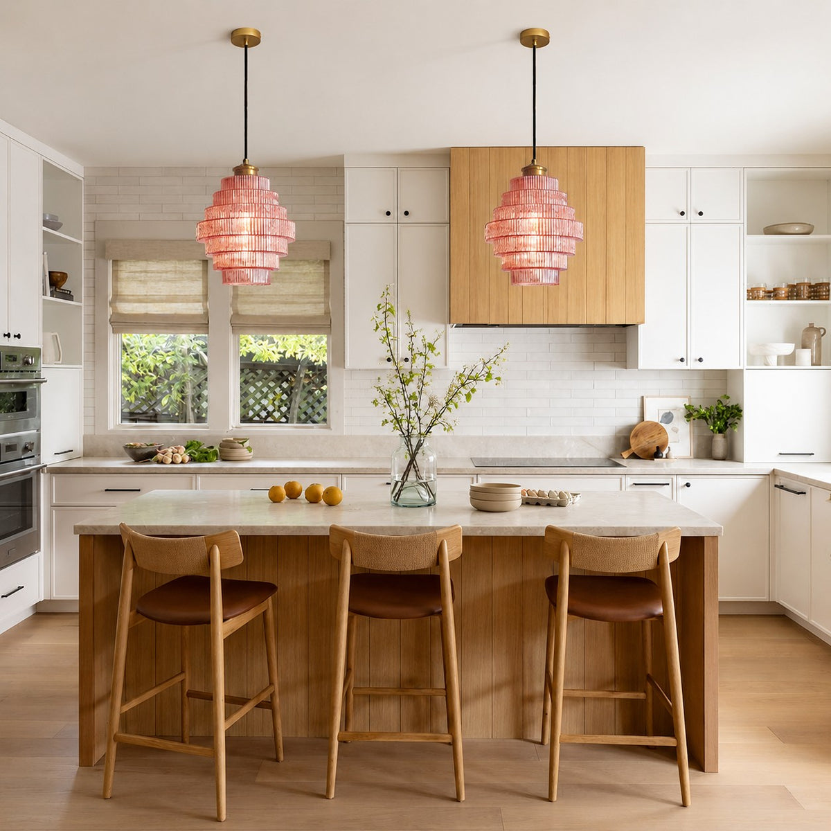 Keen Farmhouse Glass Dome Pendant Light