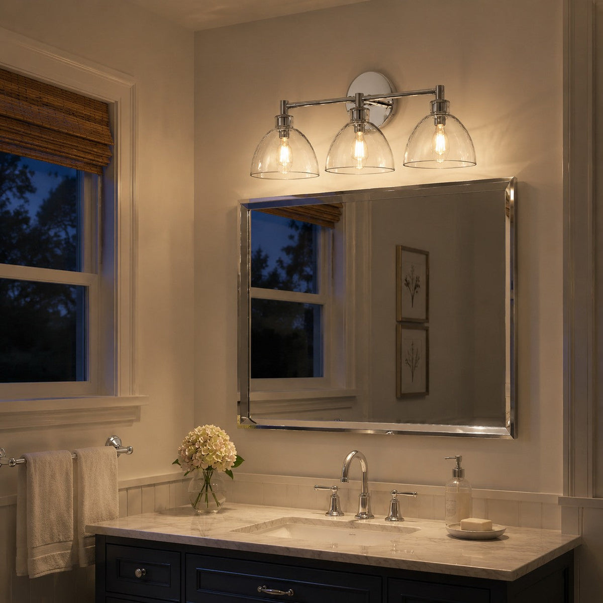 Xeno Antique Brass Recycled Glass Wall Sconce