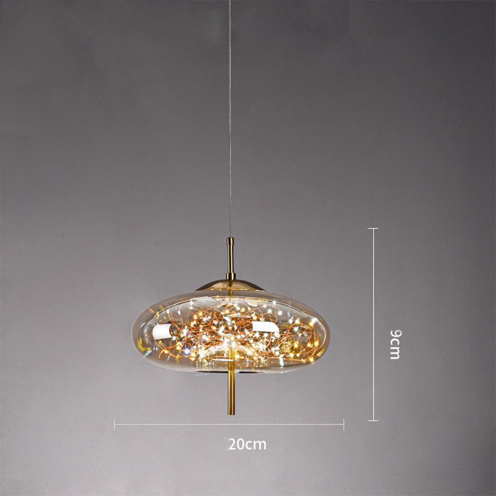 Modern Glass LED Ceiling Lamp – Perfect for Home Spaces