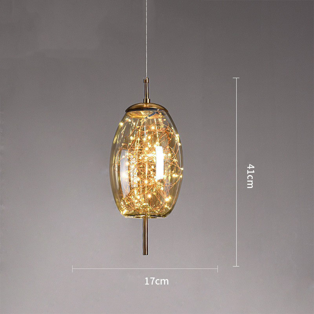 Modern Glass LED Ceiling Lamp – Perfect for Home Spaces