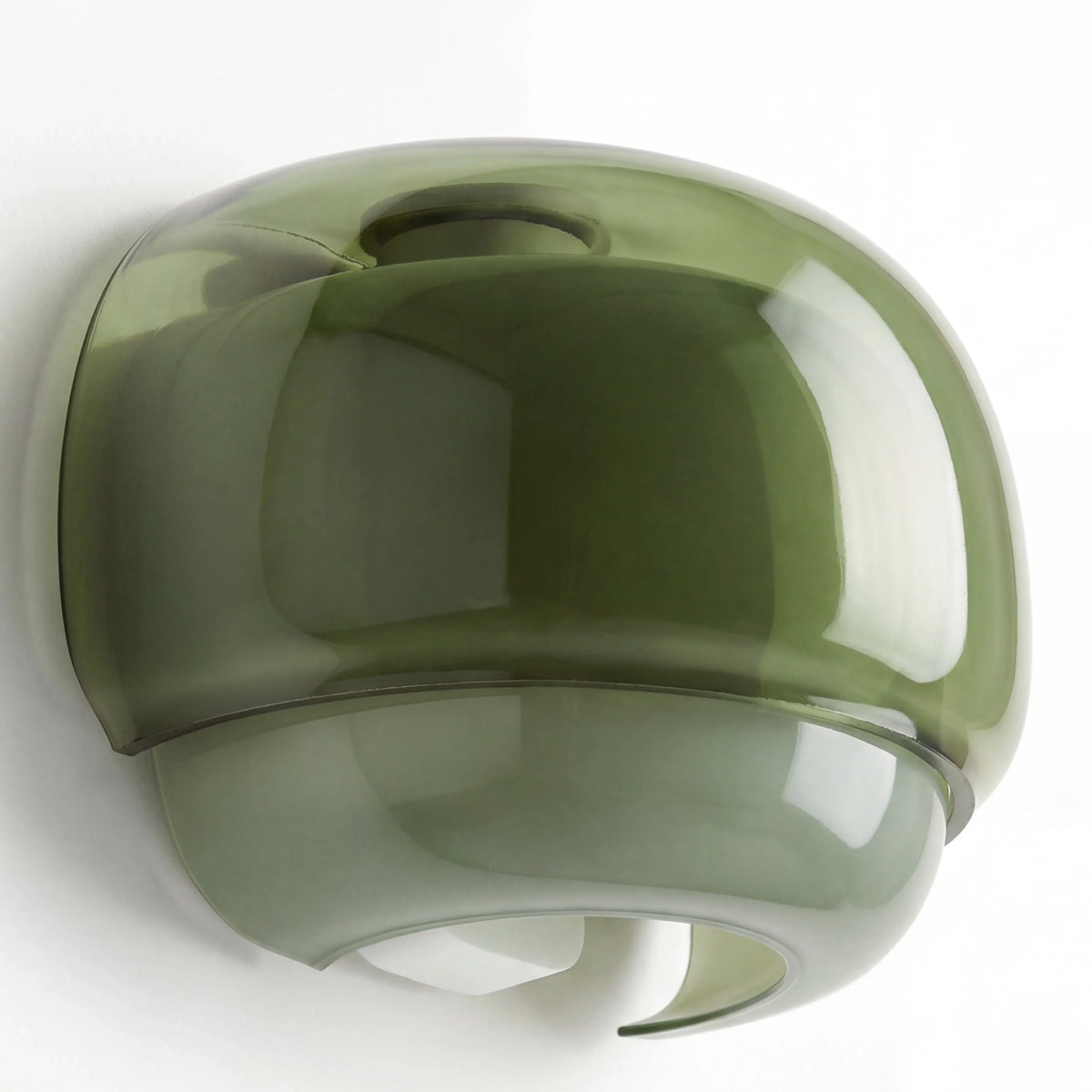 Coloured Glass Wall Light – Modern Sconce, Orange, Green, Blush, Burgundy, Yellow or Grey