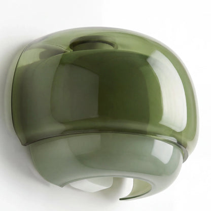 Coloured Glass Wall Light – Modern Sconce, Orange, Green, Blush, Burgundy, Yellow or Grey