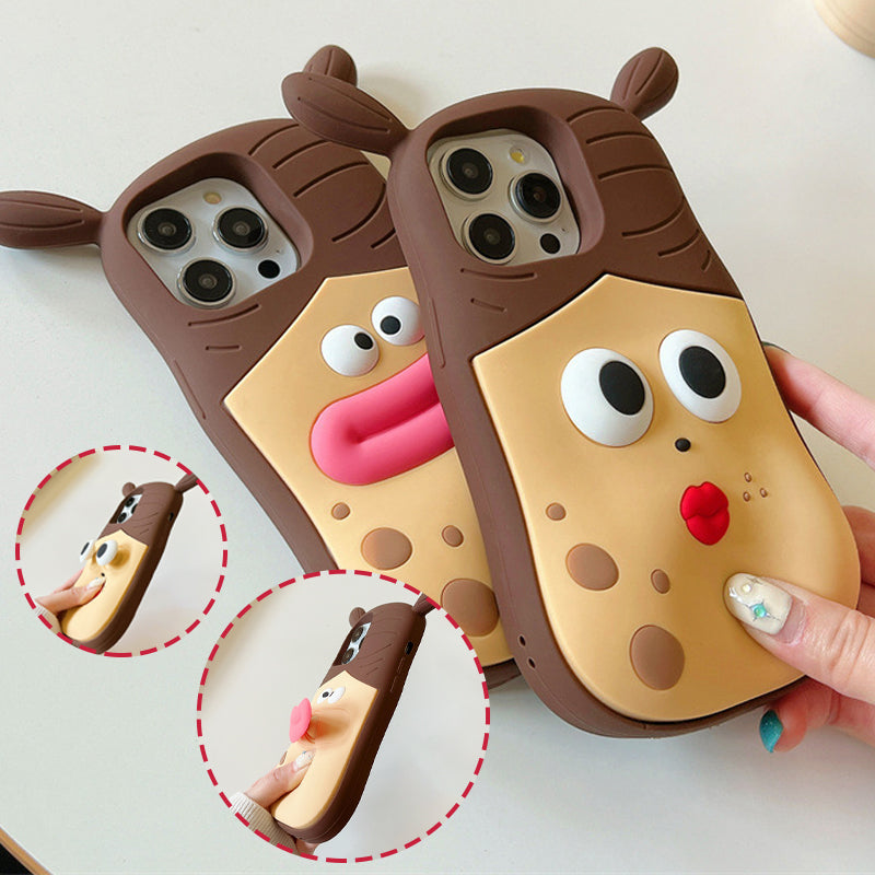 Stylish Phone Case with Fun 3D Cartoon Design