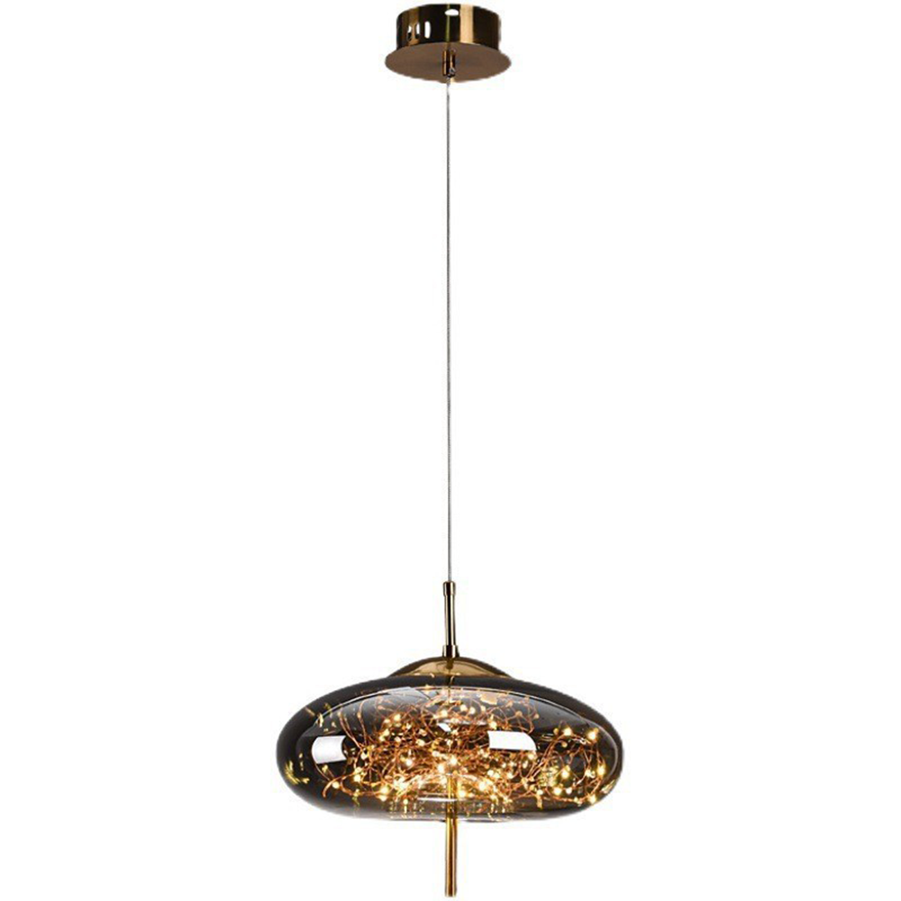Modern Glass LED Ceiling Lamp – Perfect for Home Spaces