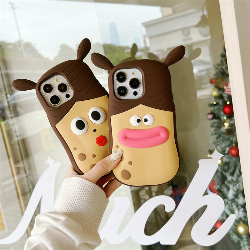 Stylish Phone Case with Fun 3D Cartoon Design