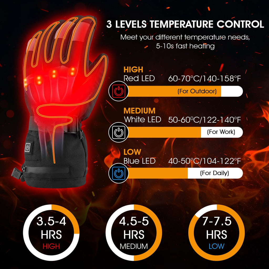 Ultra Warm Heated Outdoor Gloves