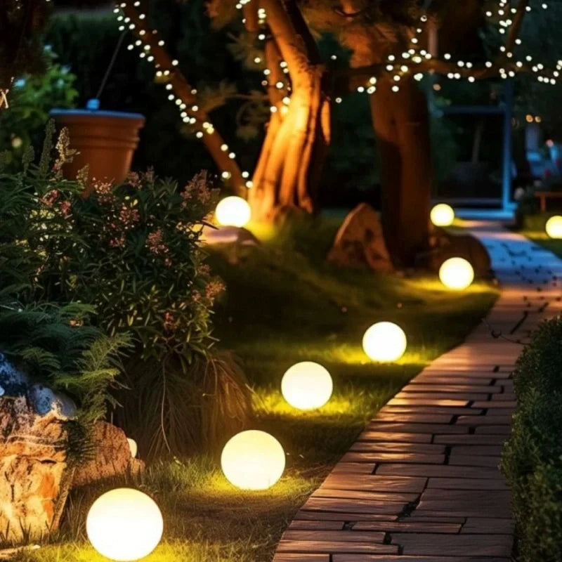Solar garden ball light – 16 colors with remote control