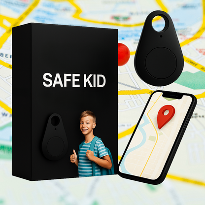 Children’s Waterproof GPS Tracker with Real-Time Location & SOS Alarm | Small, Light, Carrying Case and Security Features | Sansoti