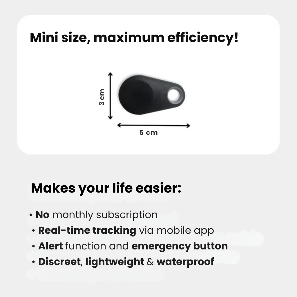 Children’s Waterproof GPS Tracker with Real-Time Location & SOS Alarm | Small, Light, Carrying Case and Security Features | Sansoti