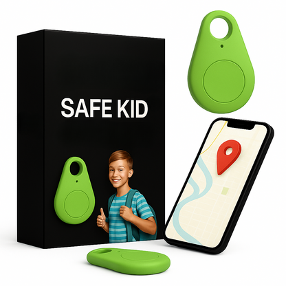 Children’s Waterproof GPS Tracker with Real-Time Location & SOS Alarm | Small, Light, Carrying Case and Security Features | Sansoti