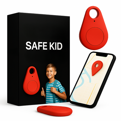 Children’s Waterproof GPS Tracker with Real-Time Location & SOS Alarm | Small, Light, Carrying Case and Security Features | Sansoti