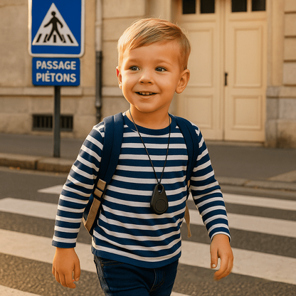 Children’s Waterproof GPS Tracker with Real-Time Location & SOS Alarm | Small, Light, Carrying Case and Security Features | Sansoti