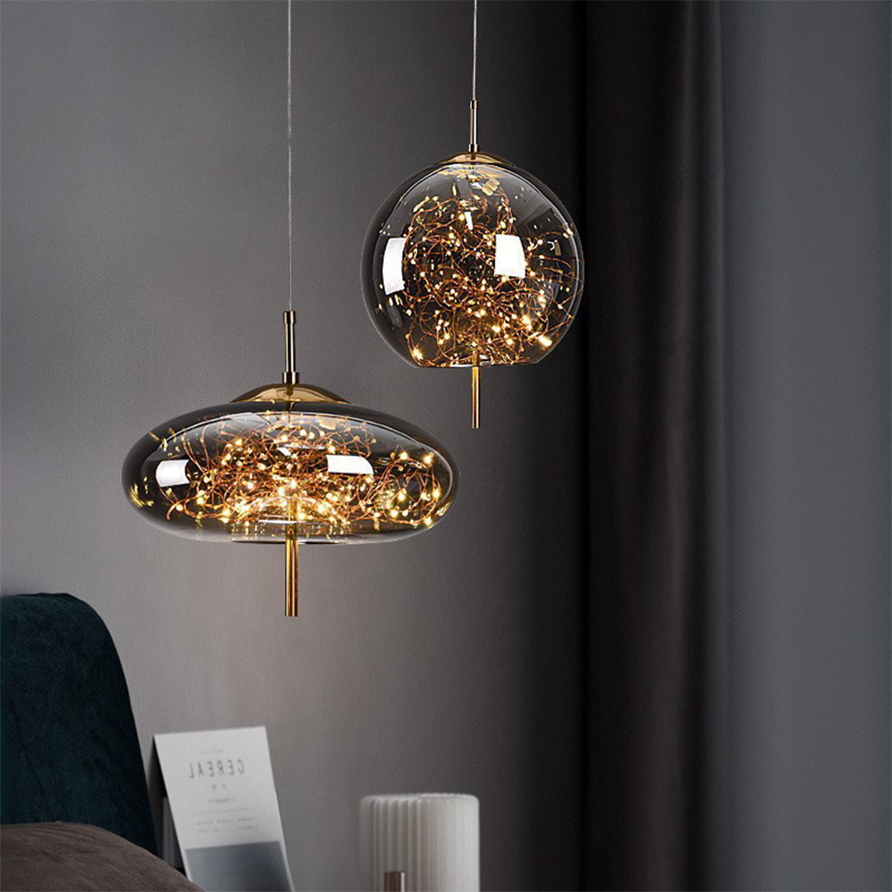 Modern Glass LED Ceiling Lamp – Perfect for Home Spaces