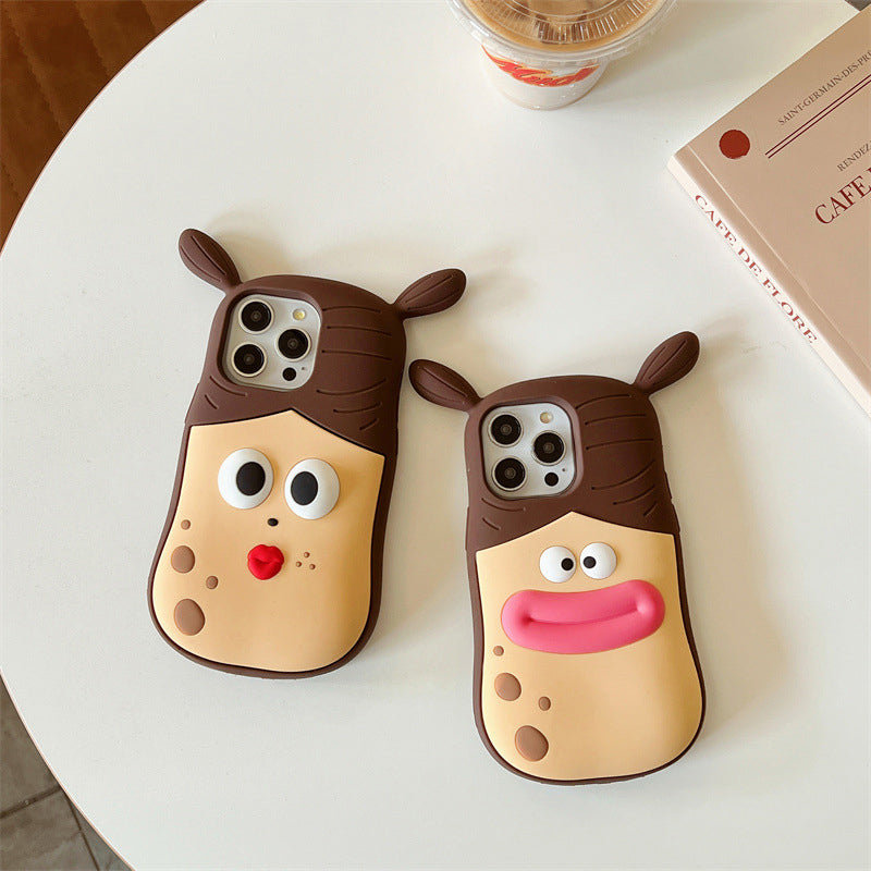 Stylish Phone Case with Fun 3D Cartoon Design