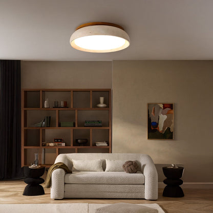 Modern Scandinavian Travertine Ceiling Light