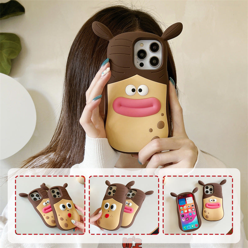 Stylish Phone Case with Fun 3D Cartoon Design